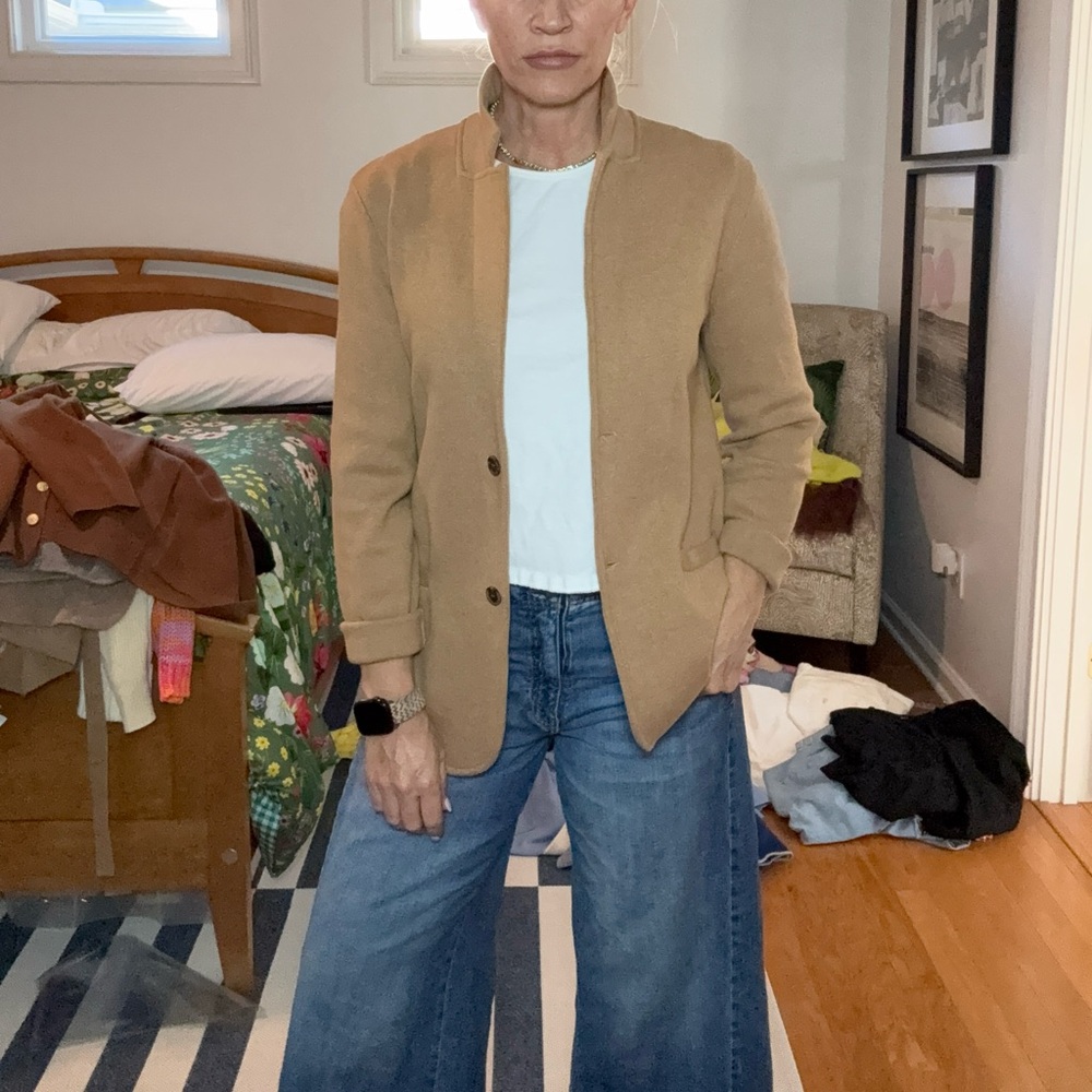 J. Crew knit Camel Blazer